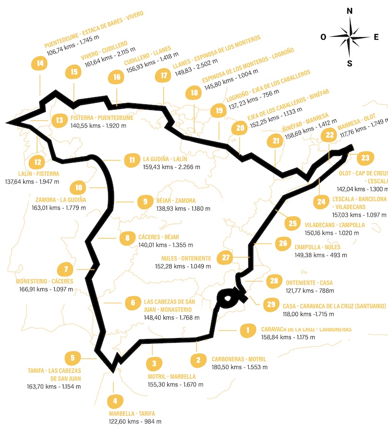 Mapa del recorrido detallado